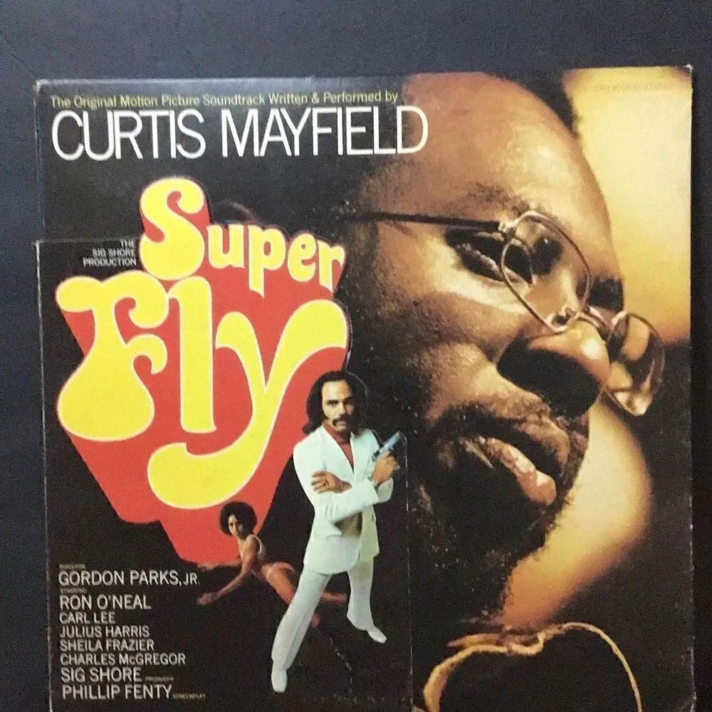 Record vintage original soundtrack for super fly By Curtis Mayfield from Buddah